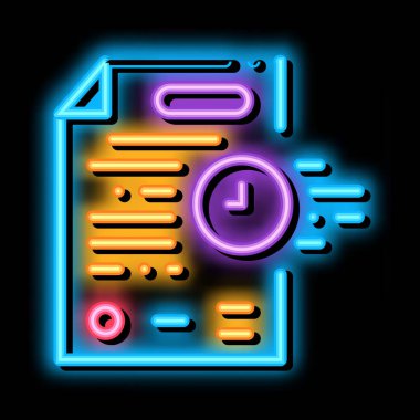 Deneme tarihi neon parlaklık resimlemesinin ertelenmesi