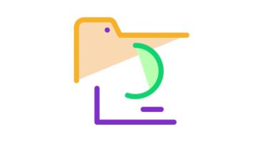 Finansal Elektronik Bilgisayar Dizini Simgesi Canlandırması