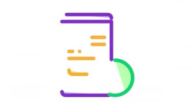 Akıllı Telefon Ekran Simgesi Canlandırmasında Mali Muhasebe