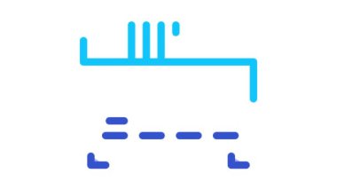 Ev Elektronik Isıtma Ekipmanı Simge Canlandırması