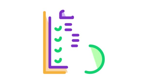 Tablet Financial List and Coin Dollar Icon Animation — 비디오