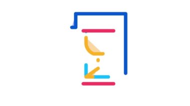 Dosya Çevrimiçi Element Simgesi Canlandırmasına Kum Saati