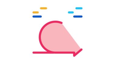 Yorumlar Simgesi Canlandırmasıyla Çevik Ok İşaretini Yuvarla