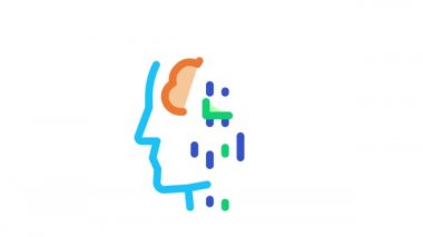 Baş Sinir Darbesi Biyohack Simgesi Canlandırması