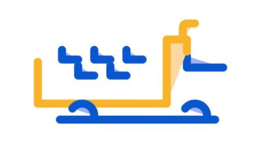 Logo Kamyonu Çevrimiçi Taksi Simgesi Canlandırması