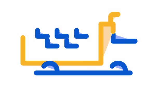 Logo Truck Online Taxi Icono Animación — Vídeo de stock