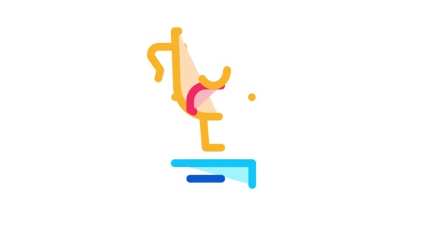 Goblet Human Talent Icon Animacja — Wideo stockowe