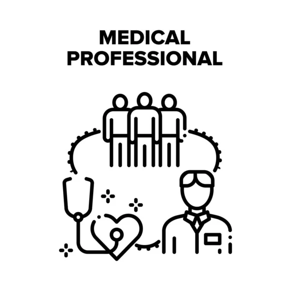 Concept de vecteur d'équipe professionnel médical — Image vectorielle