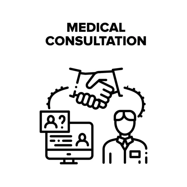 Consultation médicale Conseiller Concept vectoriel — Image vectorielle