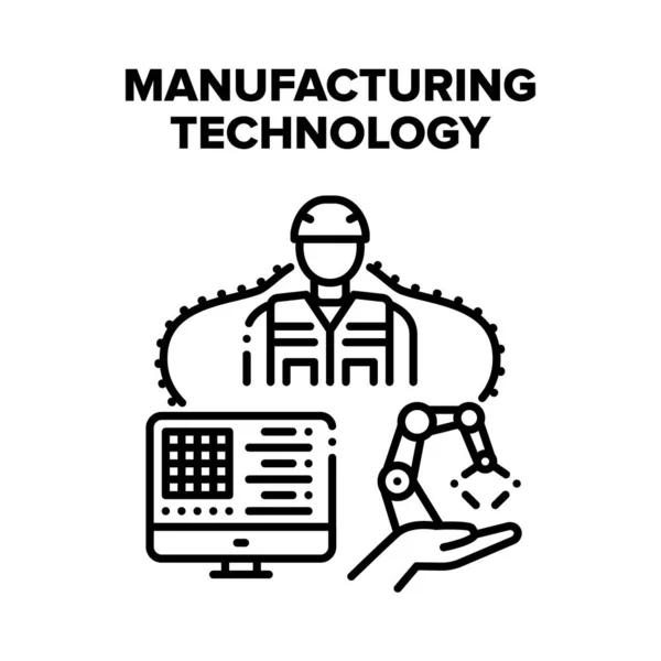 Technologie de fabrication Concept vectoriel — Image vectorielle