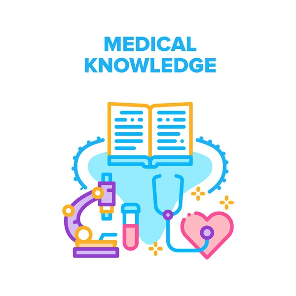 Medical Doctor Knowledge Vector Concept Color — Stockový vektor