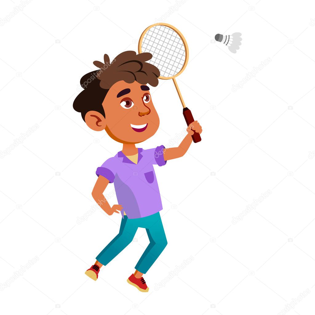Vettoriale stockRagazzo Latino Infantile Giocare Badminton Gioco Vettoriale Bambino  Ispanico Giocare di ©pikepicture #482441154, image size:1024x1024
