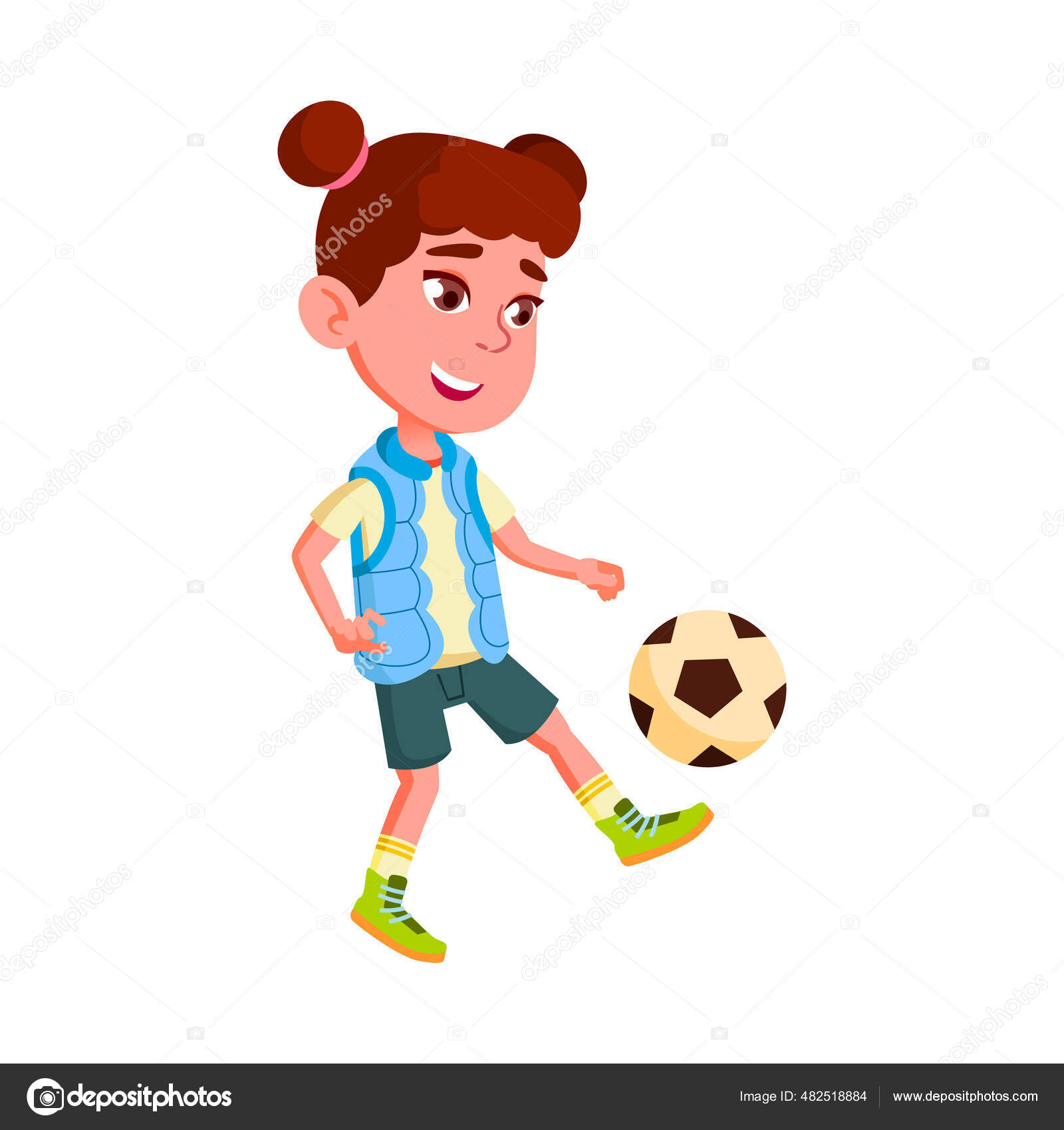 Desenhos Animados Do Futebol Do Jogo Ilustração Stock - Ilustração