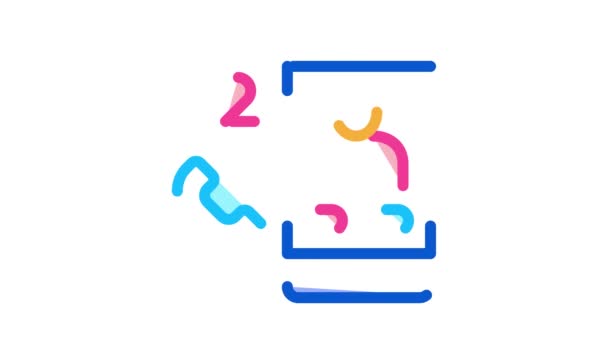 Romantyczny telefon Call Icon Animation — Wideo stockowe