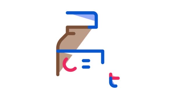 Dead Pill Bottle Icon Animation — Stock Video