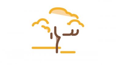 Savanna Ağacı Simgesi Canlandırması