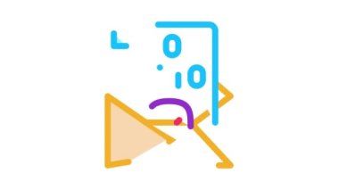 İkili Kod Simgesi Canlandırması