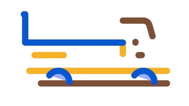 Truck pictogram animatie — Stockvideo