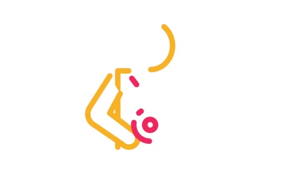 Bellyache Icon Animatie — Stockvideo