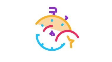 İkramiye Stopwatch Simge Canlandırması