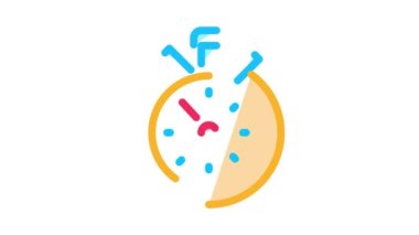 Yarışma Sport Stopwatch Simgesi Canlandırması