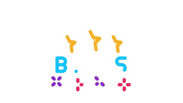 Бонус зірка логотип іконка анімація — стокове відео