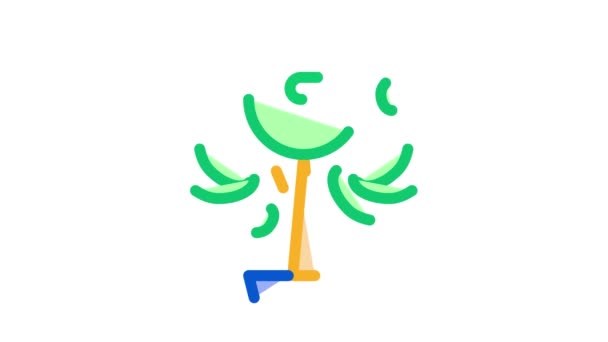 Arbre d'argent Pot Icône Animation — Video