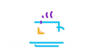 Sıcak Çay Kadehi Simgesi Canlandırması