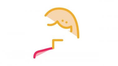 Kadın Silüeti Simgesi Canlandırması