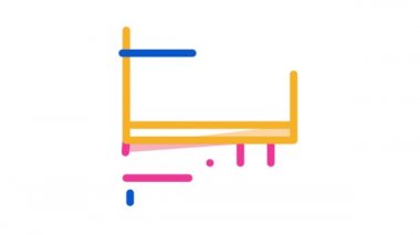 Cot Bebek Yatağı Simgesi Canlandırması