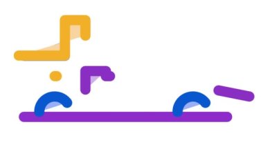 Çekici Kargo Kamyonu Simgesi Canlandırması