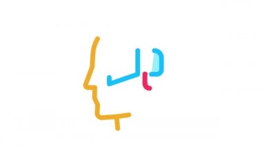 Hoparlör Baş Simge Canlandırması