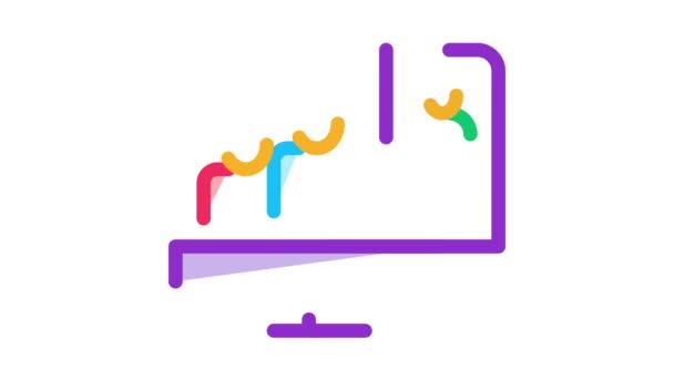 Icon Animation für Online-Verbindung — Stockvideo