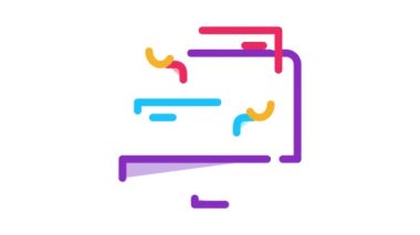 Çevrimiçi Tartışma Simgesi Canlandırması