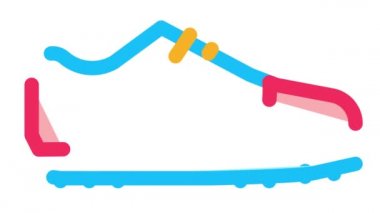 Sneaker Ayakkabı Simgesi Canlandırması