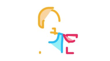 Boksör Kadın Simgesi Canlandırması