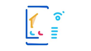 Telefon ve İnternet Simgesi Canlandırması