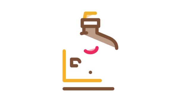 Rum Drink Flasche Icon Animation — Stockvideo