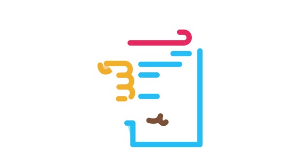 Courier Agreement Icon Animation — Stockvideo