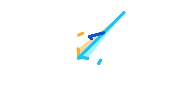 Hang Glider Icon Animation — Stock Video