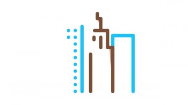 Yüksek Binalar Simge Canlandırması Görünümü