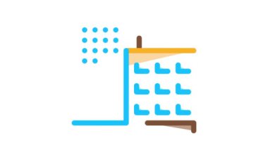 Çok Katlı Bina Simgesi Canlandırması