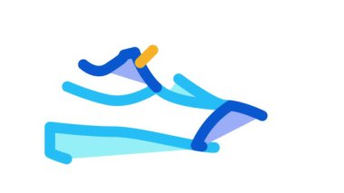 Voleybol Ayakkabıları Spor Ayakkabıları Simge Canlandırması