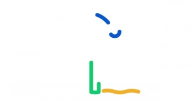 Top Alan Simgesi Canlandırması Üzerinde Uçtu