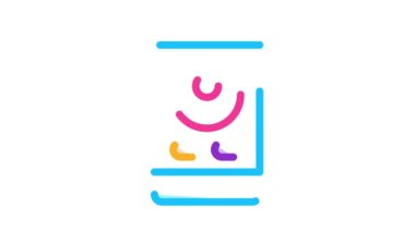 Telefon Çağrısı Kadın Simgesi Canlandırması