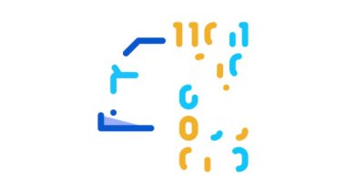 İkili Kod Simgesi Canlandırması