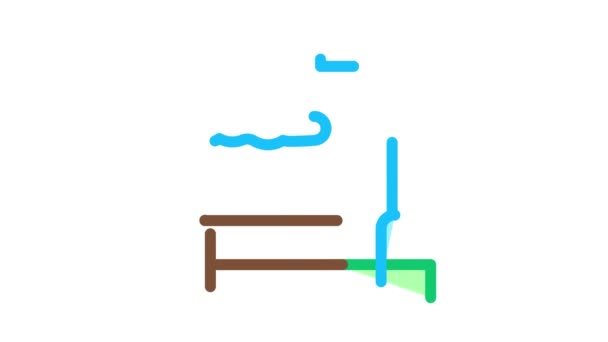 Park with Benches Icon Animation — 비디오