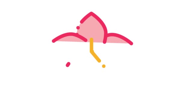 Animação ícone flor de lótus — Vídeo de Stock