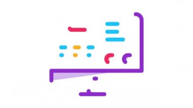 Uçuş Bilgileri Web Sitesi Simgesi Canlandırması