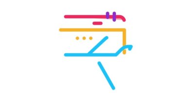 Uçak Uçuşu Takvimi Tarih Simgesi Canlandırması